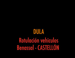 DULA DE BENASSAL. Rotulación vehículos. Benassal. CASTELLÓN
