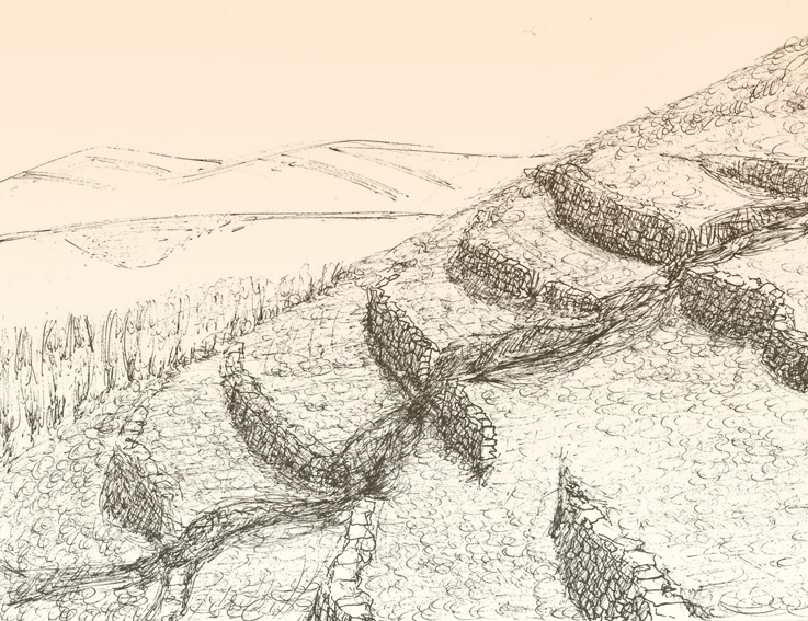 Ilustracion para estudio patrimonio rural. LA RIOJA